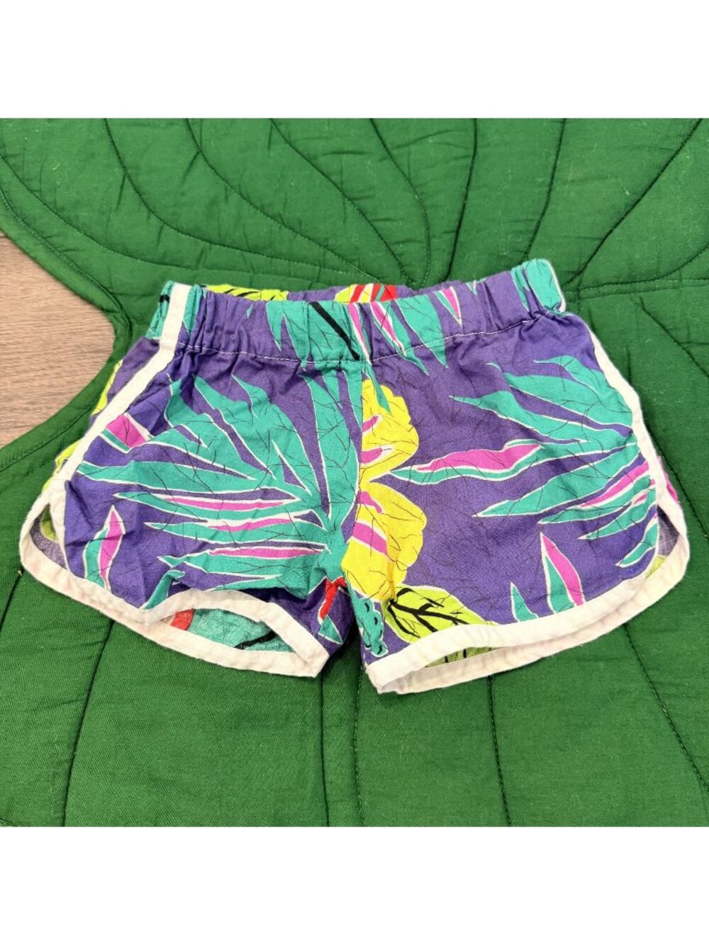 Elli-O Hawaii 3T Vintage Hawaiian Fabric Handmade Retro Shorts